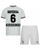 Bayer Leverkusen Odilon Kossounou #6 Vieraspaita Lasten 2023-24 Lyhythihainen (+ shortsit)